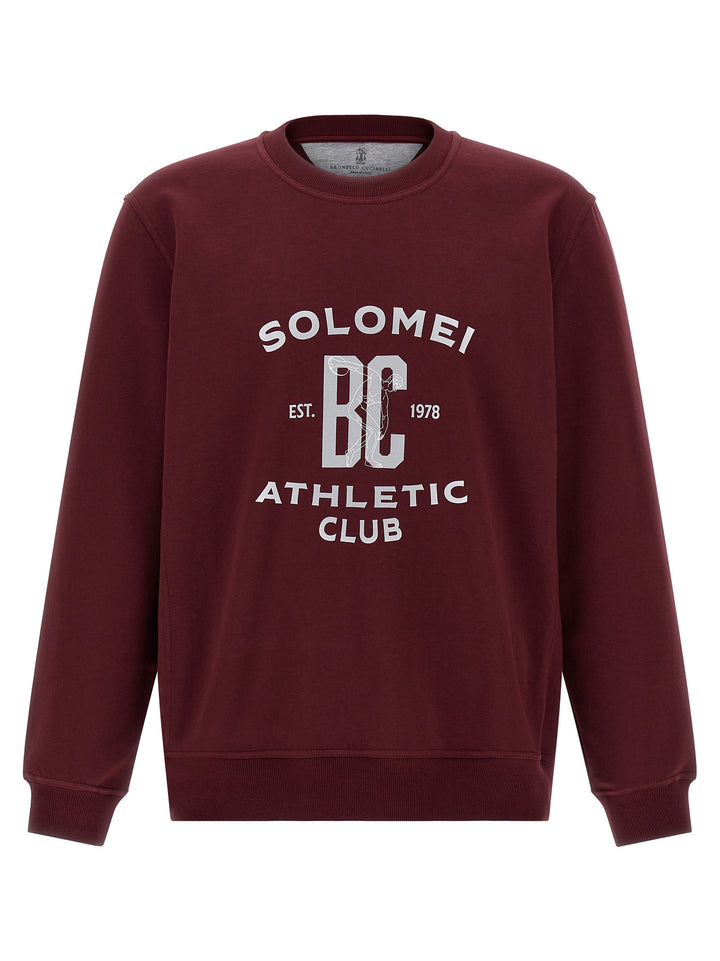 Brunello Cucinelli Techno Cotton Felpe - Bordeaux | b6ccfbf8a64e9b2f979b456741cb27d75426f01f