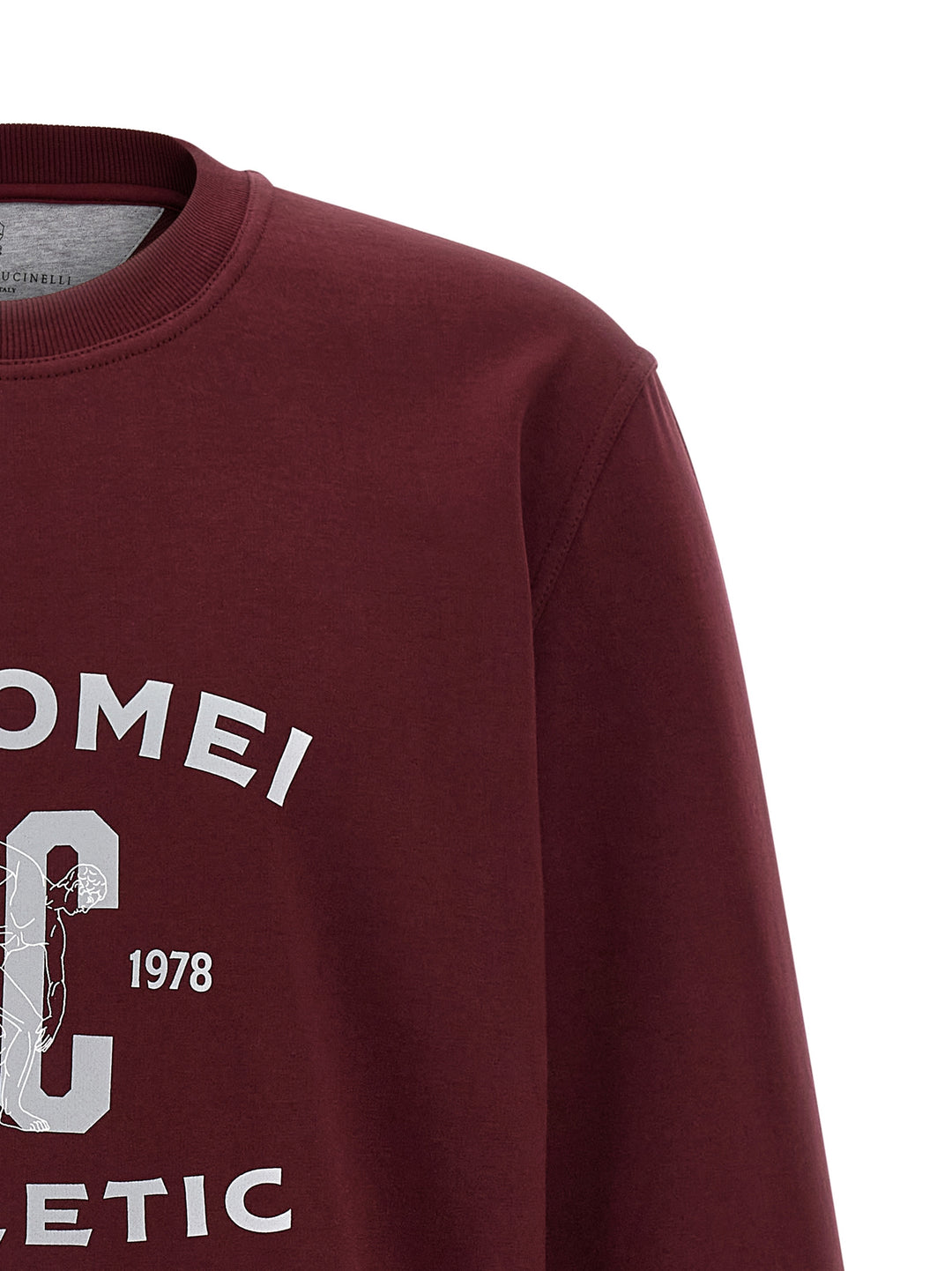 Brunello Cucinelli Techno Cotton Felpe - Bordeaux | 79191f9edea83860d61ba5a5fa93586ae33161b9