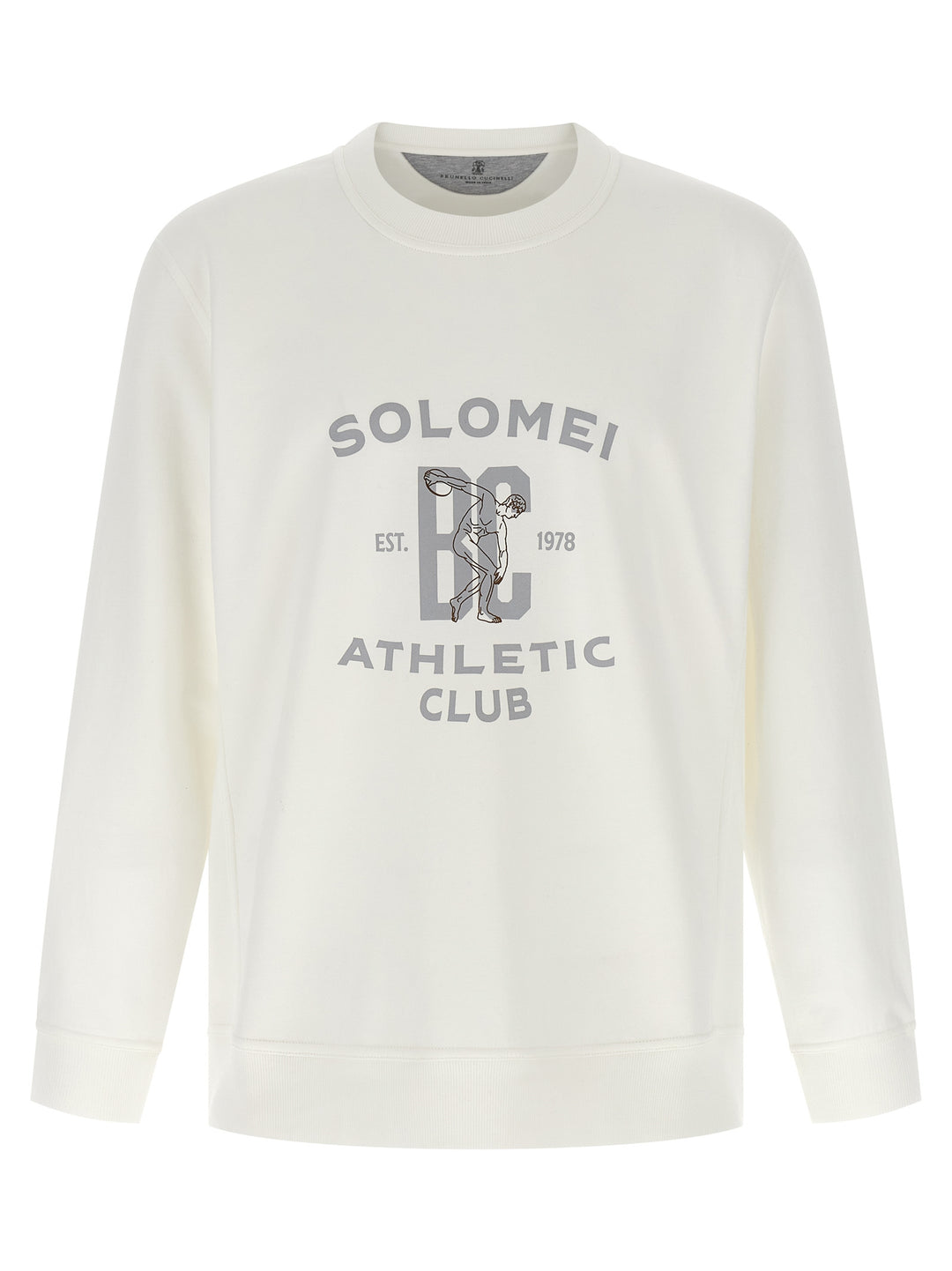 Brunello Cucinelli Techno Cotton Felpe - Bianco | 215408b7aeb947d6a6dc68430c364cb170cc1c8c