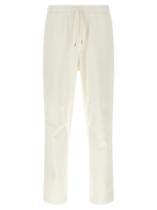 Techno Cotton Joggers Pantaloni Bianco