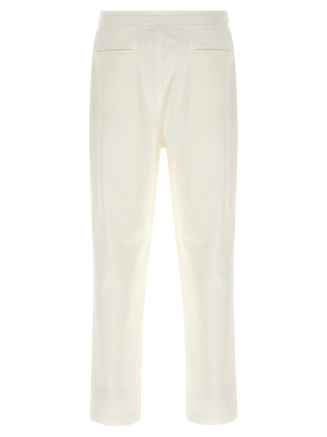 Brunello Cucinelli Techno Cotton Joggers Pantaloni - Bianco | bf9045b449df3c888ac725f90be1f5196b54cc6c