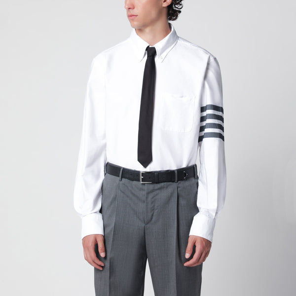 White Cotton Button-Down Shirt
