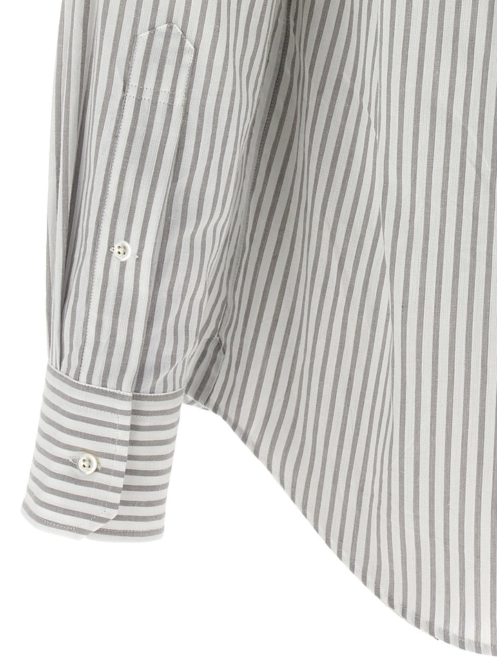 Thom Browne Striped Shirt Camicie - Grigio | 6b285cbe0addcf6b7fcbf5baaa41d728398a50db