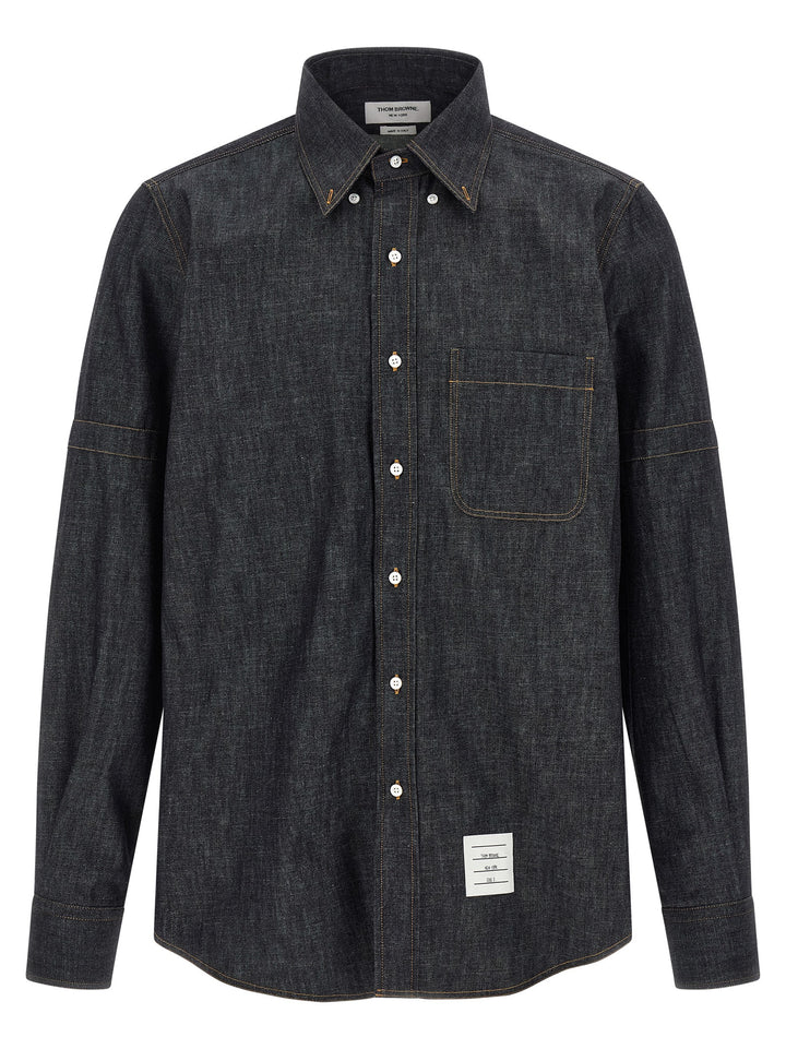Thom Browne Denim Shirt Camicie - Blu | e0a9c1d3d953ec1a194e1d95ec540d2c126cdaf5