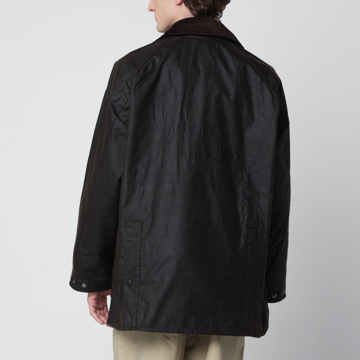Barbour Dark Brown Os Bedale Jacket In Waxed Cotton