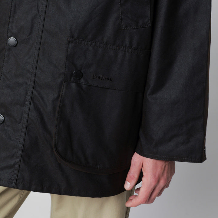 Barbour Dark Brown Os Bedale Jacket In Waxed Cotton