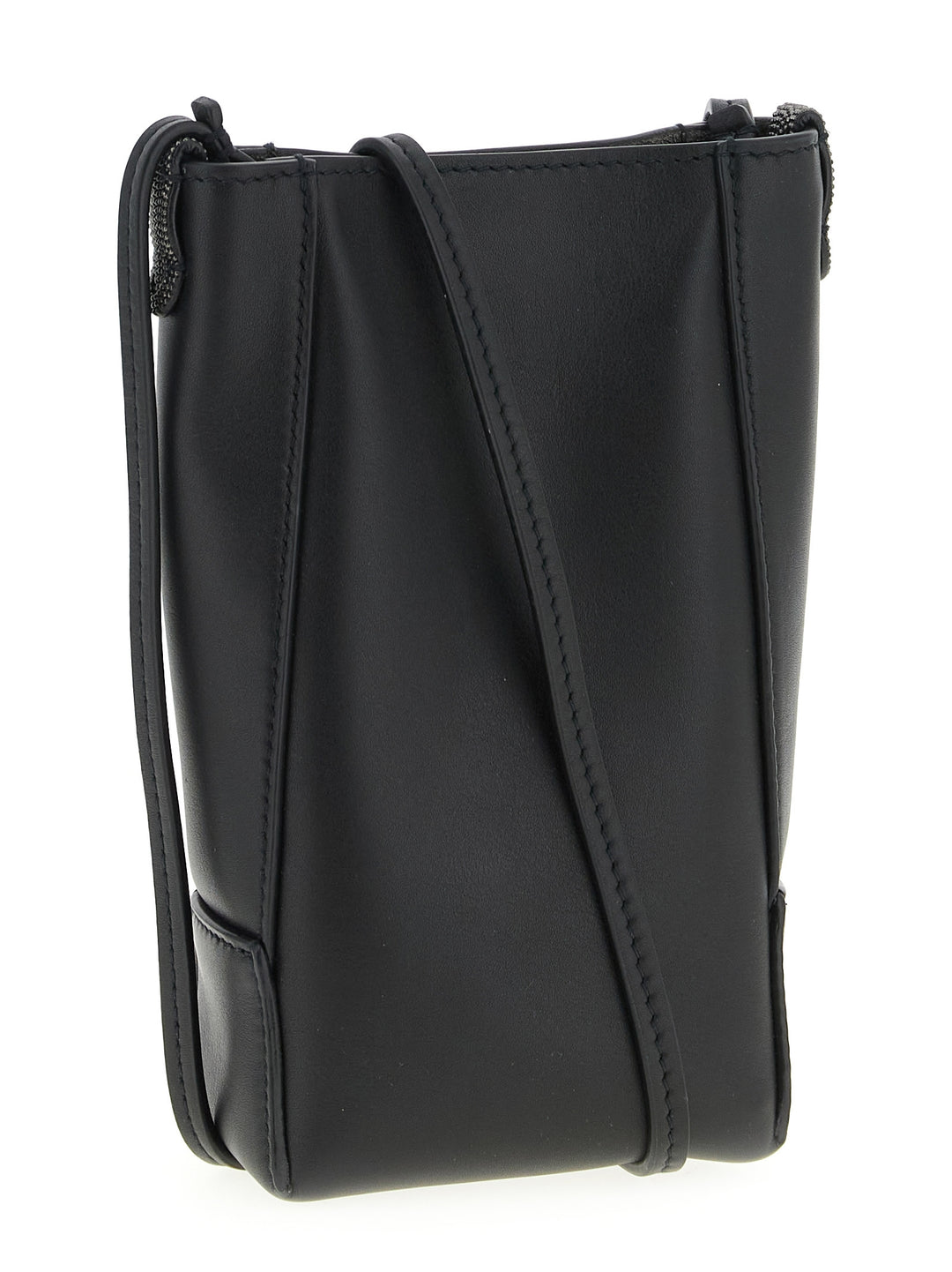 Brunello Cucinelli Cell Phone Holder With Shoulder Strap Casa e Lifestyle - Nero | 5cab800531a6e55c08cf2edafc2a561b29b2401e