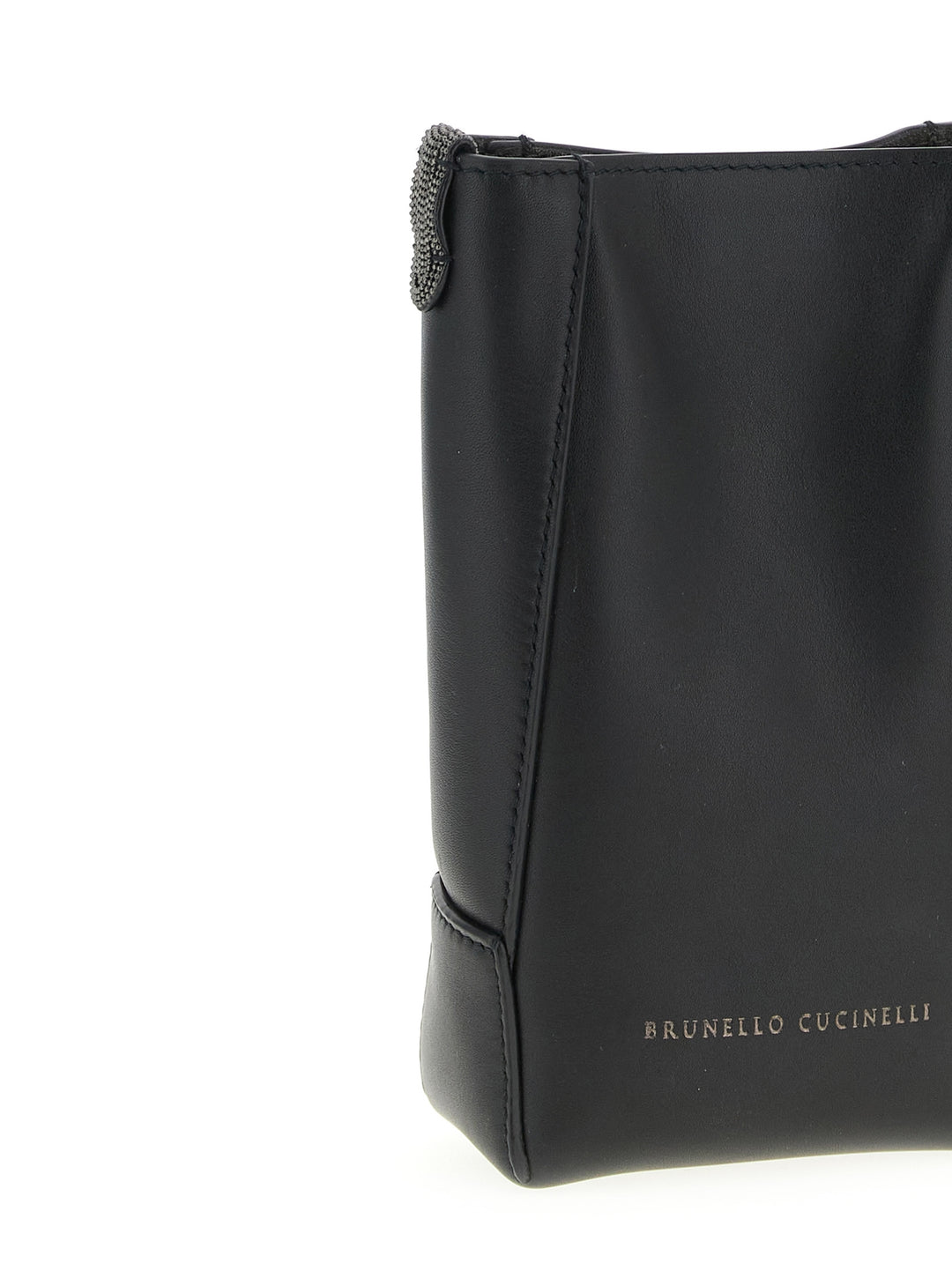Brunello Cucinelli Cell Phone Holder With Shoulder Strap Casa e Lifestyle - Nero | 64a96a6ff9ca09074c9a19b1c564f6ff2a429139