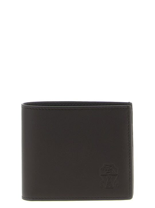 Leather Wallet Portafogli Marrone