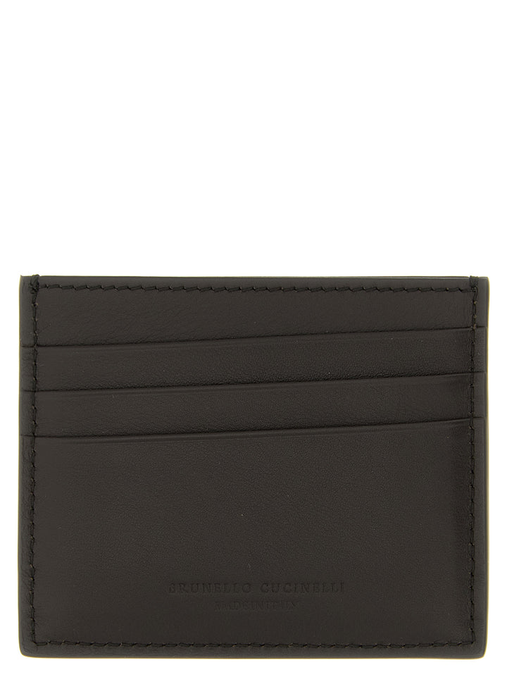Brunello Cucinelli Logo Card Holder Portafogli - Marrone | 155fdcfea0ac0577065f71ff337b6a1dda4efa37
