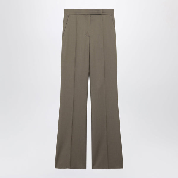 Camel Wool Gabardine Trousers
