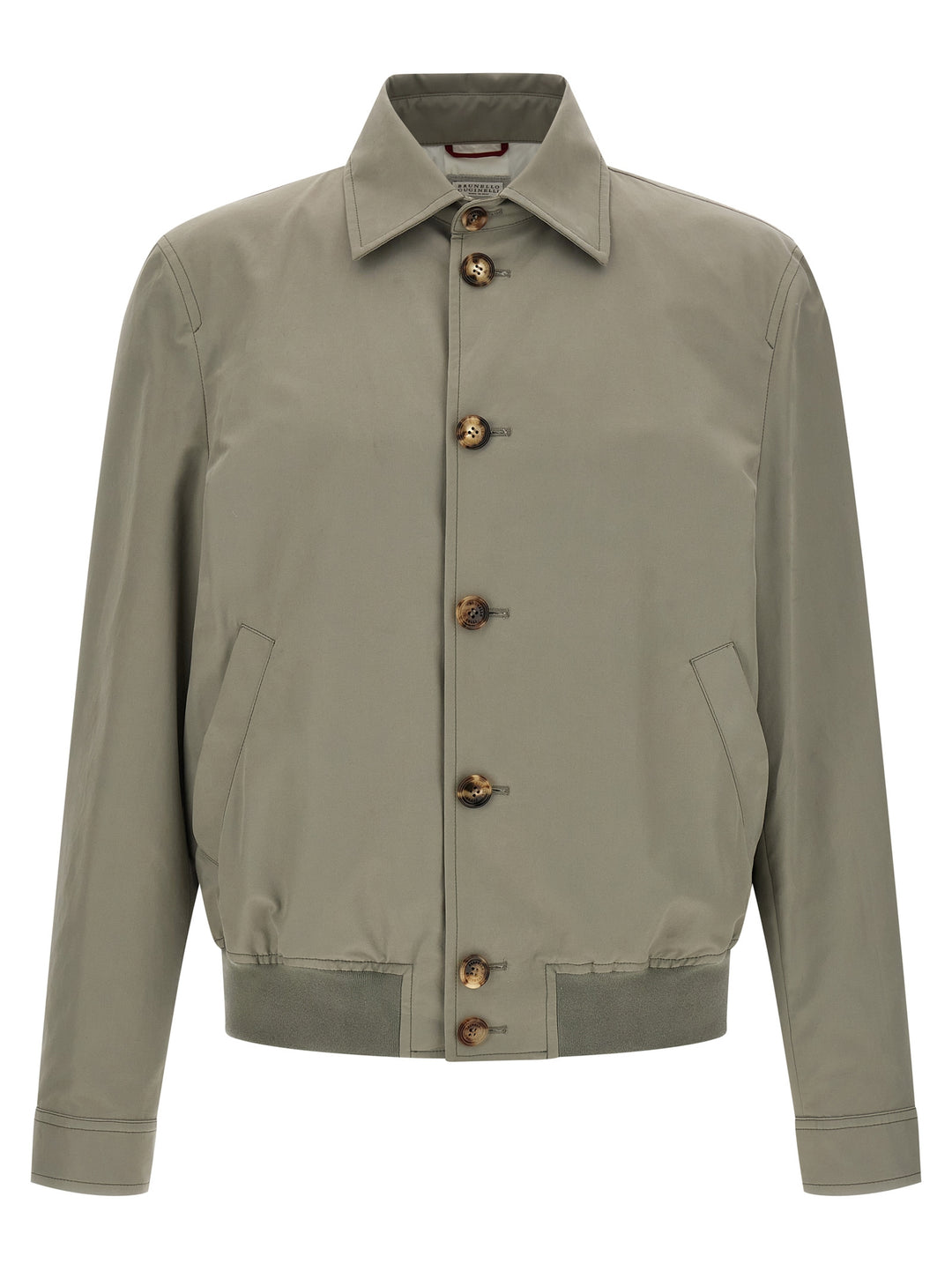 Brunello Cucinelli Cotton Jacket Puffer Jackets - Verde | 9dd03b73635330db6d8de87ffebdb7fed162250b