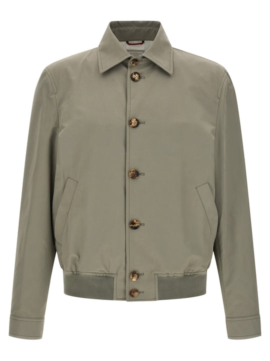 Cotton Jacket Puffer Jackets Verde