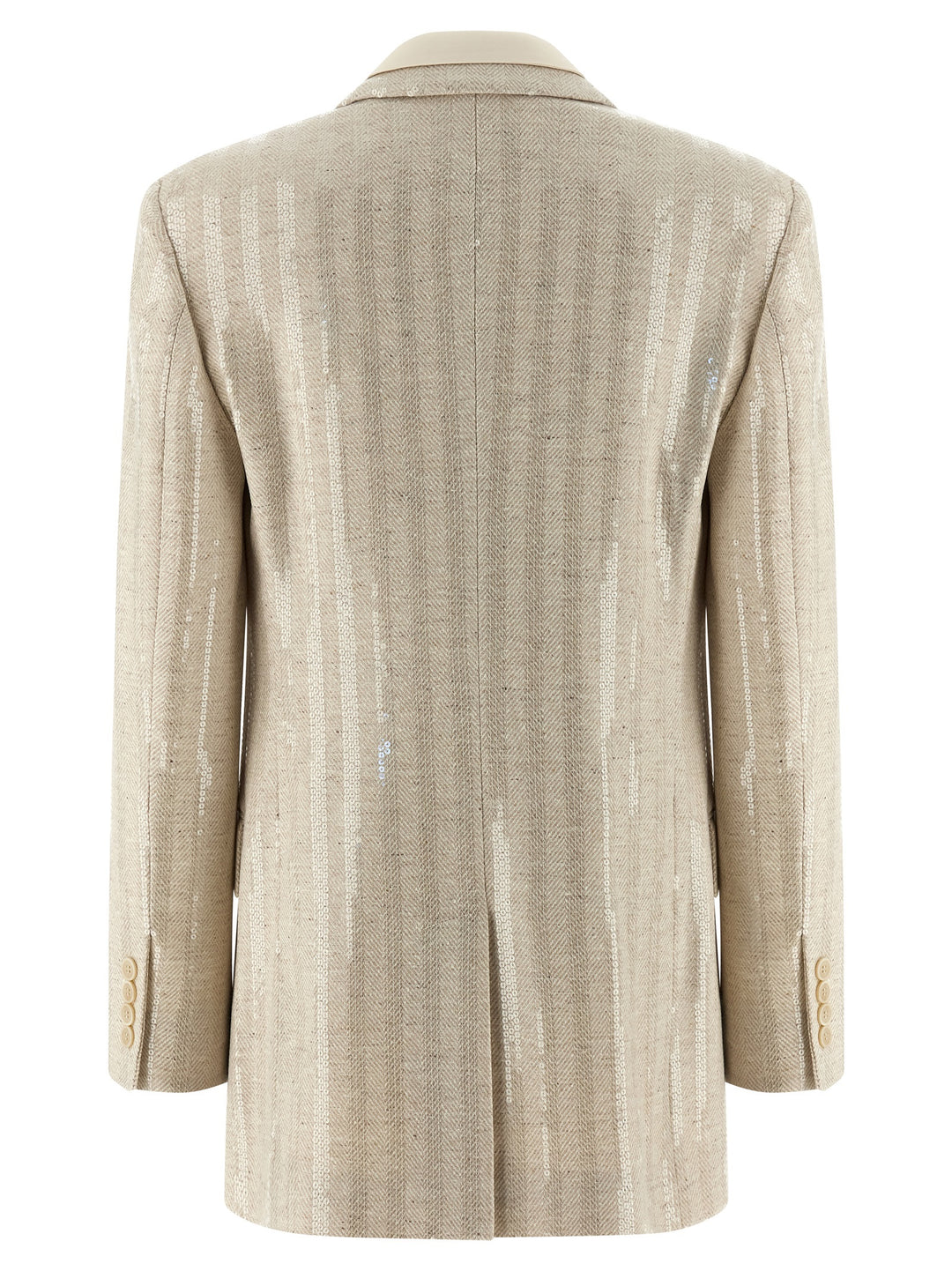 Brunello Cucinelli Sequin Blazer BlazerS - Beige | 5c317ae2fc2105967ad7b7cd5aa7df06d43bc136