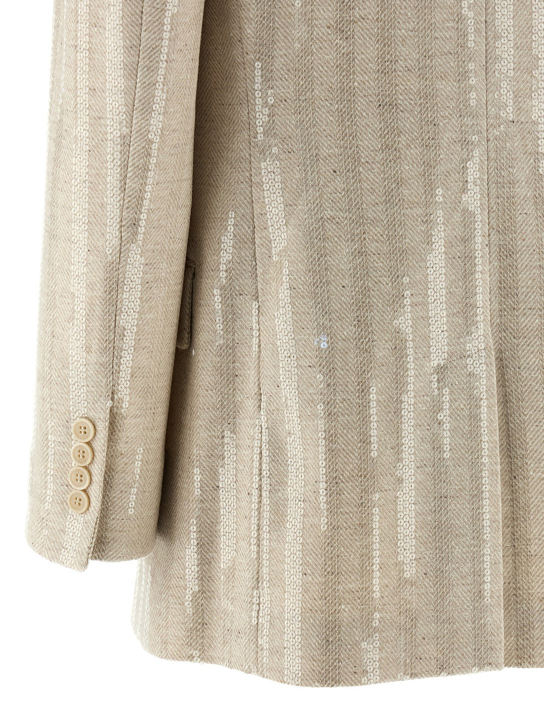 Brunello Cucinelli Sequin Blazer BlazerS - Beige | 435d61bfeab8d7f2d91c3dc761d6e5baece81e85
