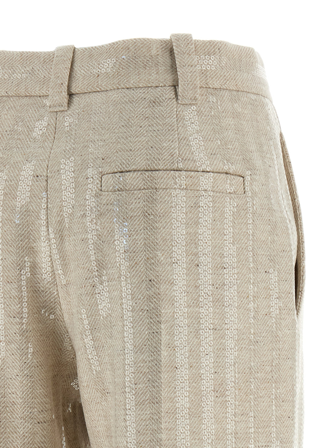 Brunello Cucinelli Herringbone Pantaloni - Beige | 7e698bce1d92704638d6e963fcf33ed3932c40fd