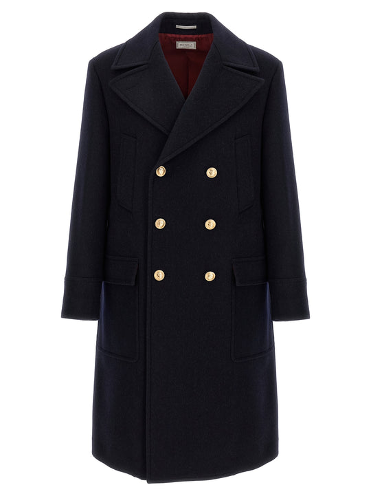 Wool Coat Trench E Impermeabili Blu