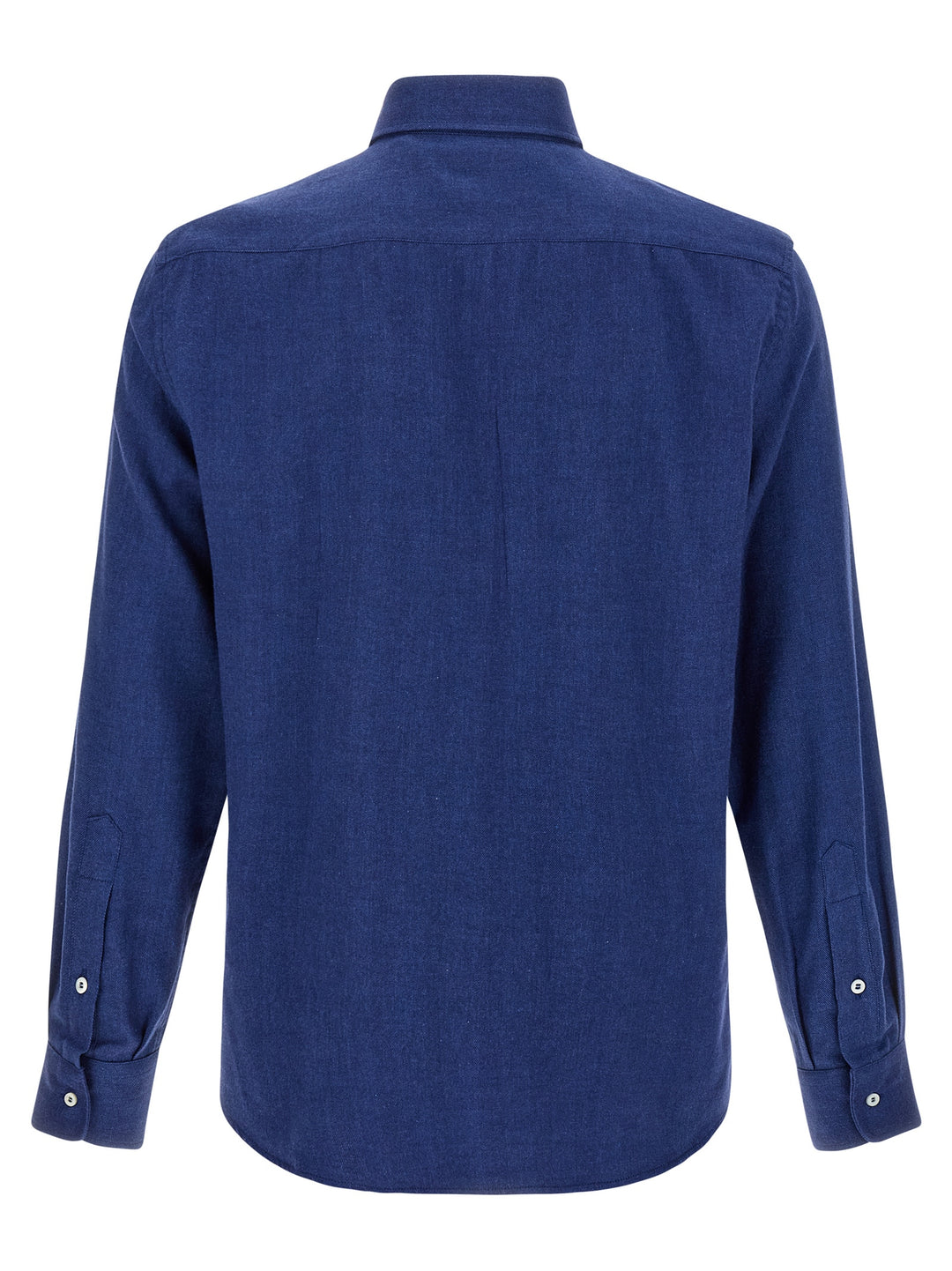 Brunello Cucinelli Herringbone Shirt Camicie - Blu | 73dc85693db10687bfe1161b191065746af097ba