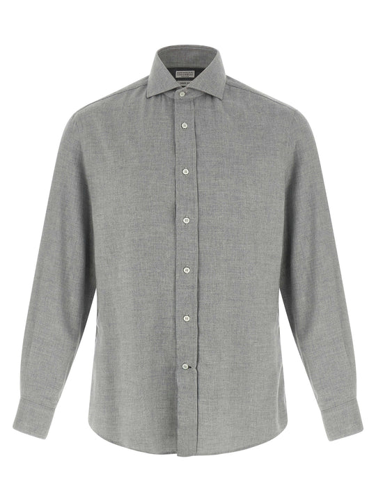 Cotton Shirt Camicie Grigio
