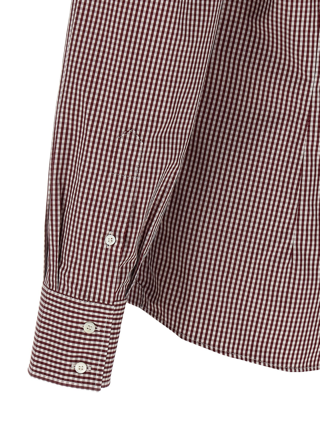 Brunello Cucinelli Check Shirt Camicie - Bordeaux | 6fe580a75f1b101c5d4a109f54db504c017b2d03