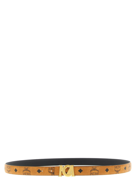 Logo Buckle Belt Cinture Marrone