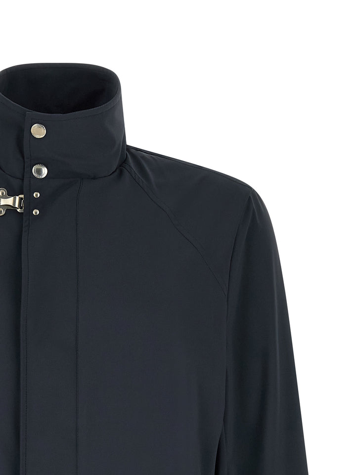 Brunello Cucinelli Waterproof Windbreaker Puffer Jackets - Blu | 56b21040af3f6a7c48e5ec2a52f1fa79c80238e2