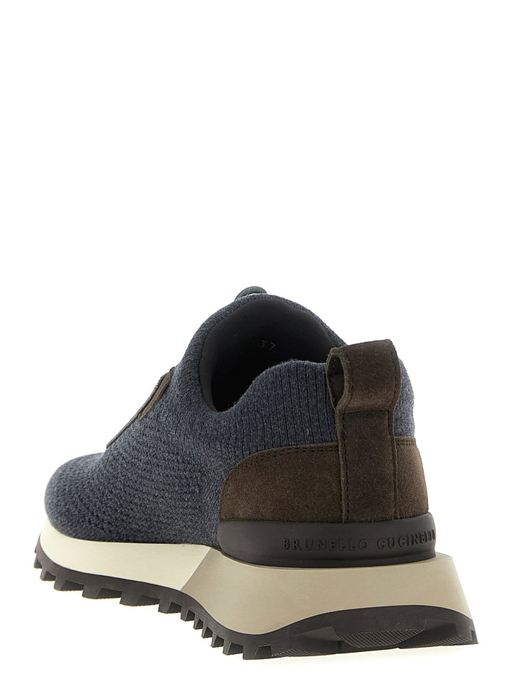 Brunello Cucinelli R Sneakers - Grigio | 6433ba5b6566a883442087746f04d1e13334fab0