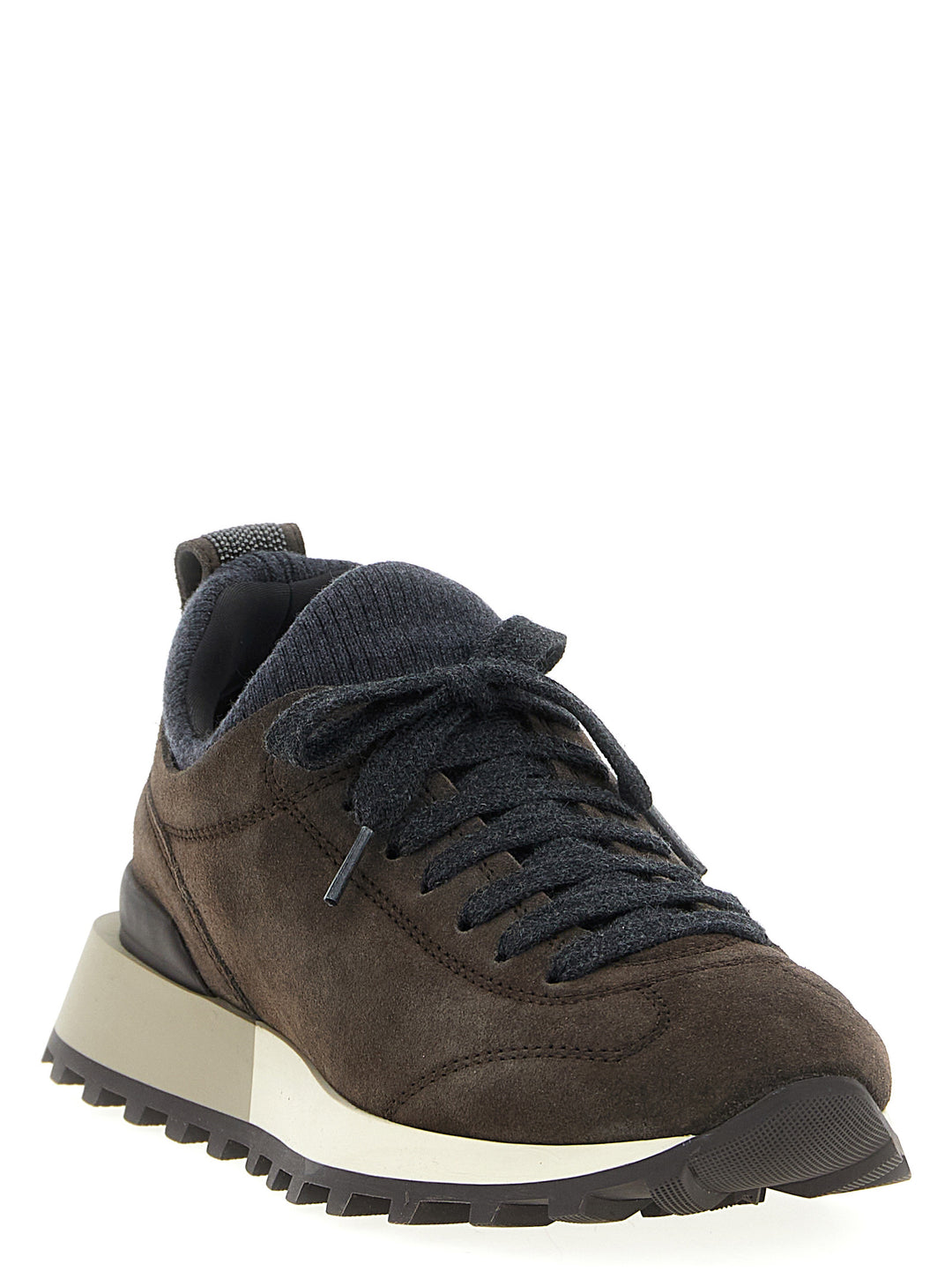 Brunello Cucinelli Suede Sneakers - Marrone | cdd40e31794814ae87a979330a9a91181412c1e0