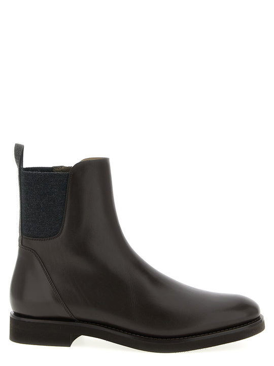 Monile Ankle Boots Stivali E Stivaletti Marrone