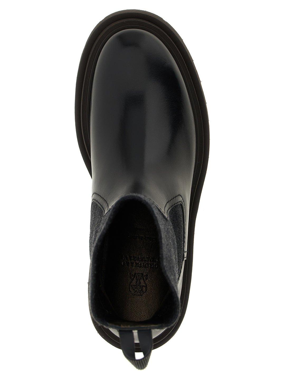 Brunello Cucinelli Precious Loop Detail Ankle Boots Stivali e Stivaletti - Nero | e281247a10960c750bbd2e9b7bd4e01035c6f0c6