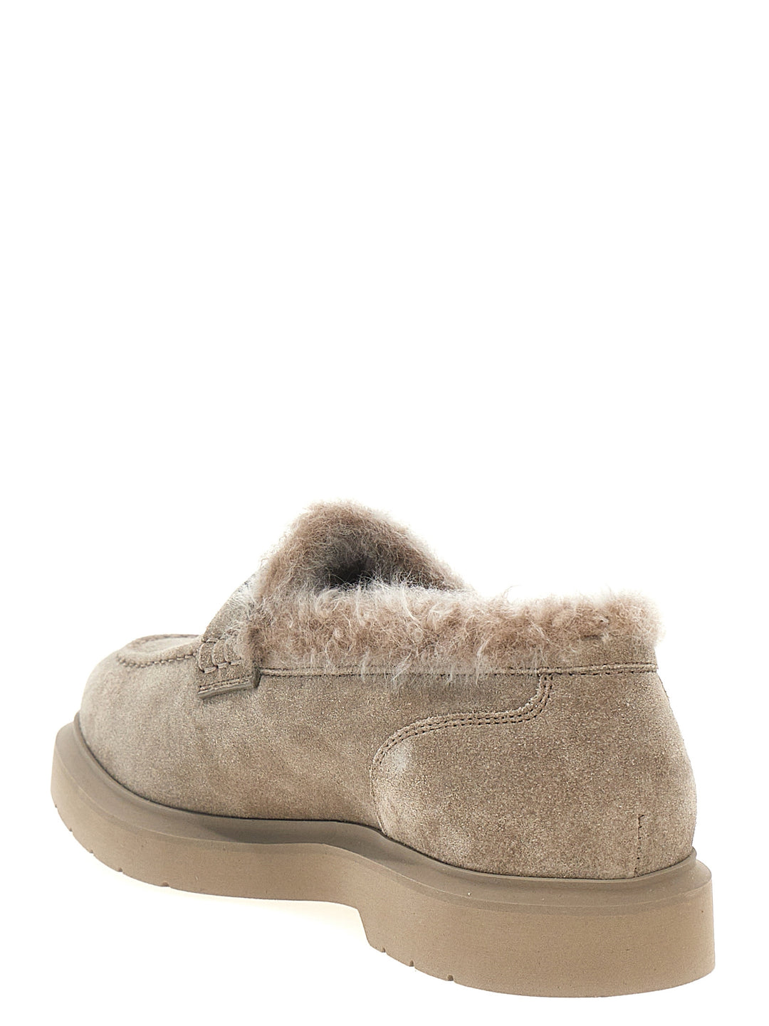 Brunello Cucinelli Monile Mocassini - Grigio | a090d8f755a50acd62b720b44e556d3e1f2cf8eb
