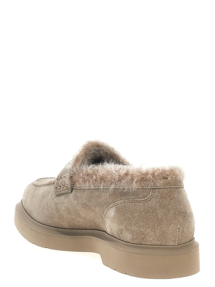 Brunello Cucinelli Monile Mocassini - Grigio | a090d8f755a50acd62b720b44e556d3e1f2cf8eb