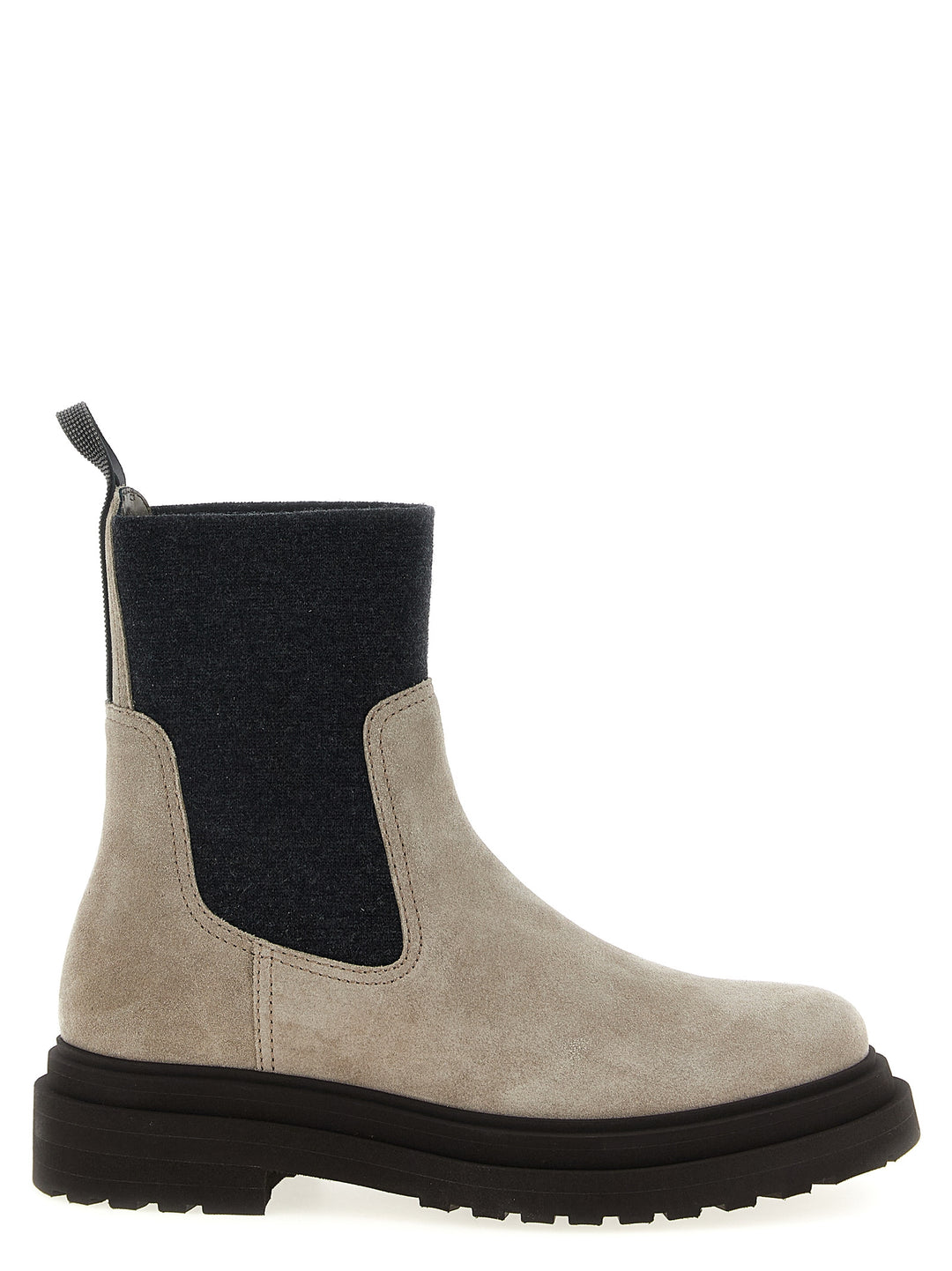 Brunello Cucinelli Precious Loop Detail Ankle Boots Stivali e Stivaletti - Beige | 86b0485a3dcf184034f147cb829d2203dfbd7f5a