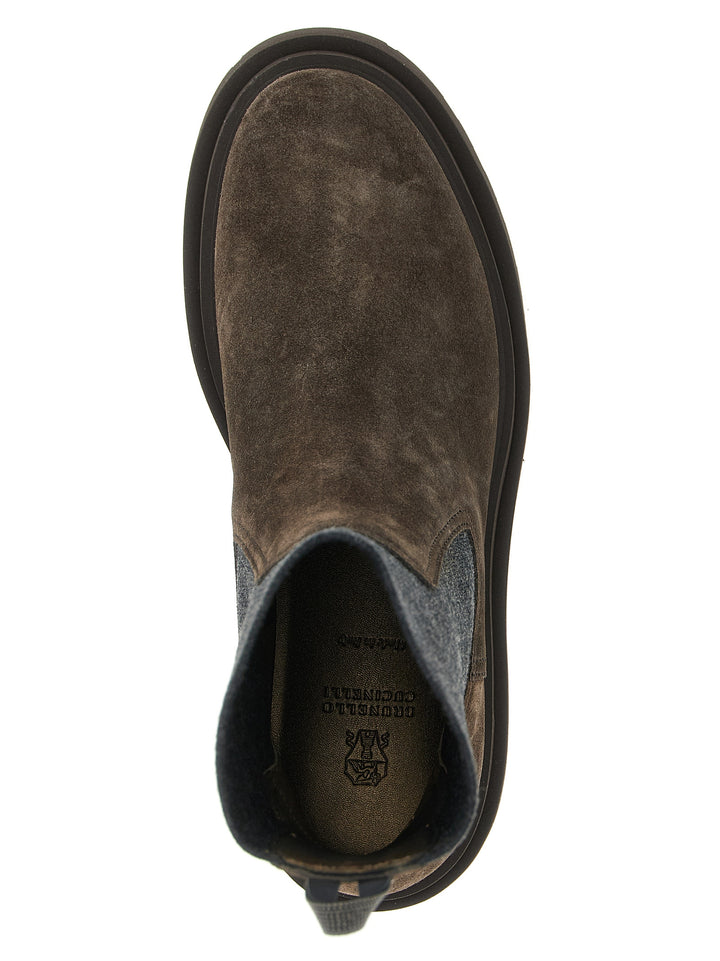 Brunello Cucinelli Precious Loop Detail Stivali e Stivaletti - Marrone | 7c8912570b1738d9d5a4fd89d1b117029703c953