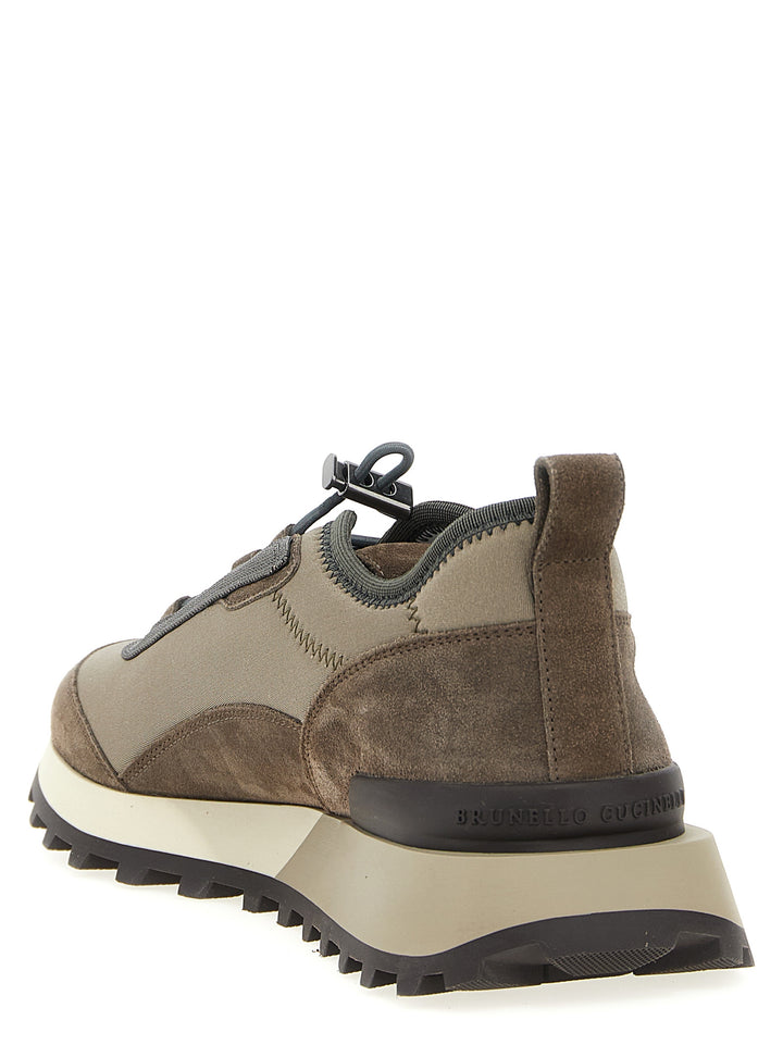 Brunello Cucinelli Precious Detail Sneakers - Marrone | 3758cf19e07e1bc207637b66791dfdb93e8f9c04