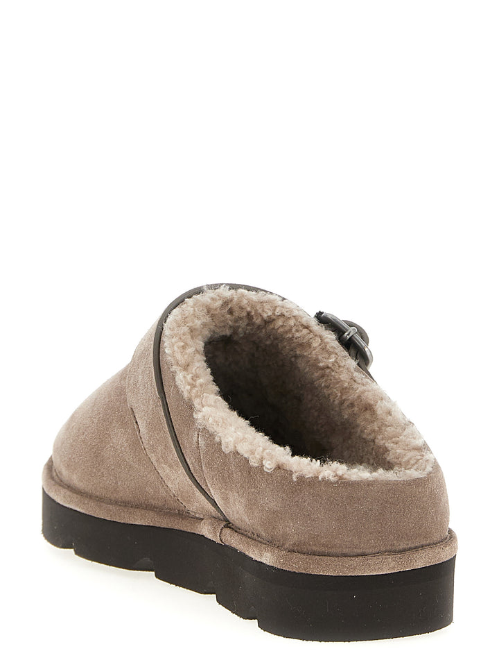 Brunello Cucinelli Monile Sabots Flat shoes - Beige | e02f522e41a222c00fbfd79d272a639f5a21f107