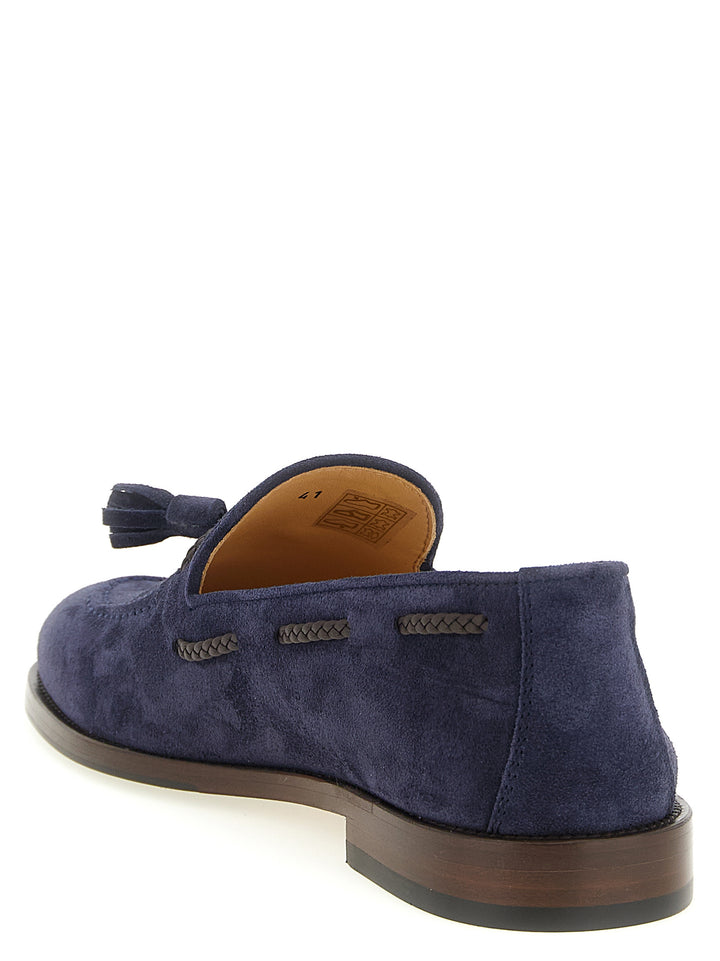 Brunello Cucinelli Nappi Moccasins Mocassini - Blu | e85220e0af19d9d3fb4901cd941a63667819bfda