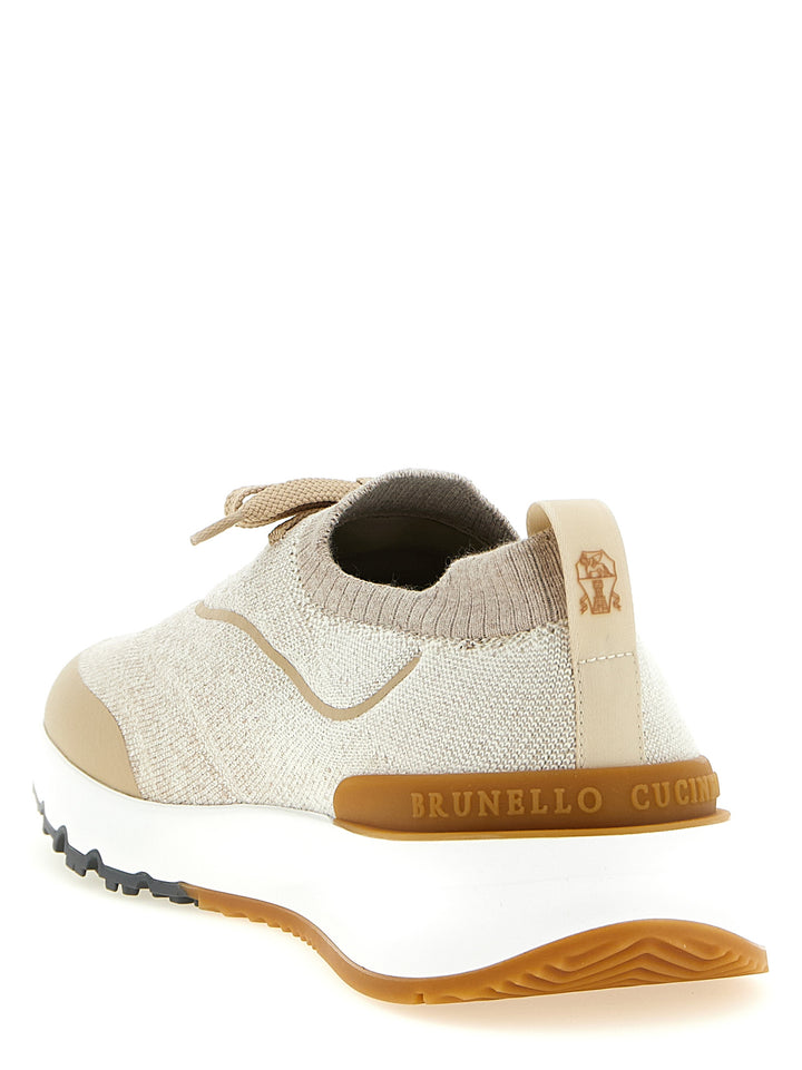 Brunello Cucinelli Runners Sneakers - Beige | 20af92b121f50eea50bdf771043c426300c610ee
