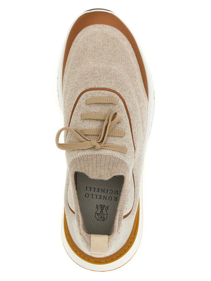 Brunello Cucinelli Runners Sneakers - Beige | 6db449a4d000f5f07952599062eeb998d1ccb081