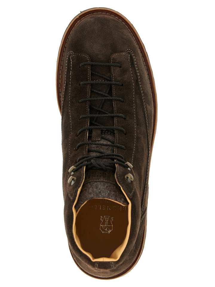 Brunello Cucinelli Suede Ankle Boots Stivali e Stivaletti - Marrone | e884a87a24be99dc9c21def04843128778b7580e