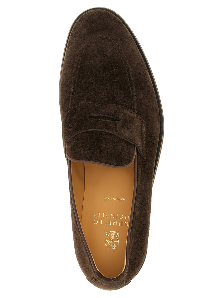 Brunello Cucinelli Penny Loafer Mocassini - Marrone | 1f427bf8038c15d8fc55b7ab9989746f44e4046c