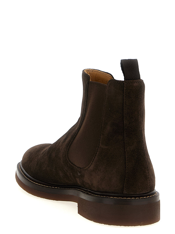 Brunello Cucinelli Chelsea Ankle Boots Stivali e Stivaletti - Marrone | a51623895ee58d72e03beea189dc751b335c3e3e