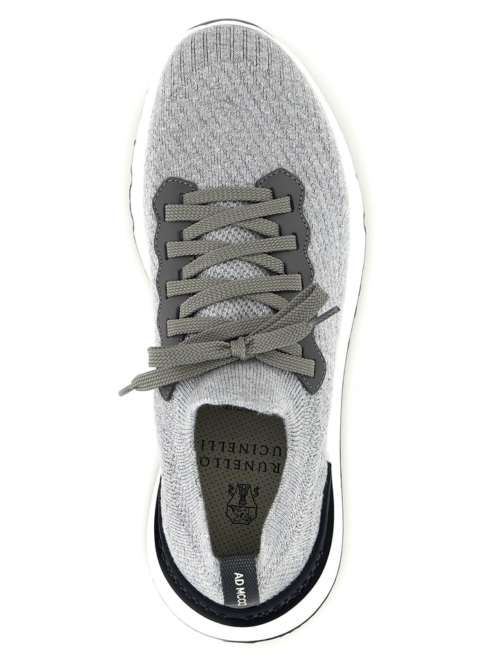 Brunello Cucinelli Runners Sneakers - Grigio | e35bfdb1f68da6707c155e7bcf64c8539e7e26a0
