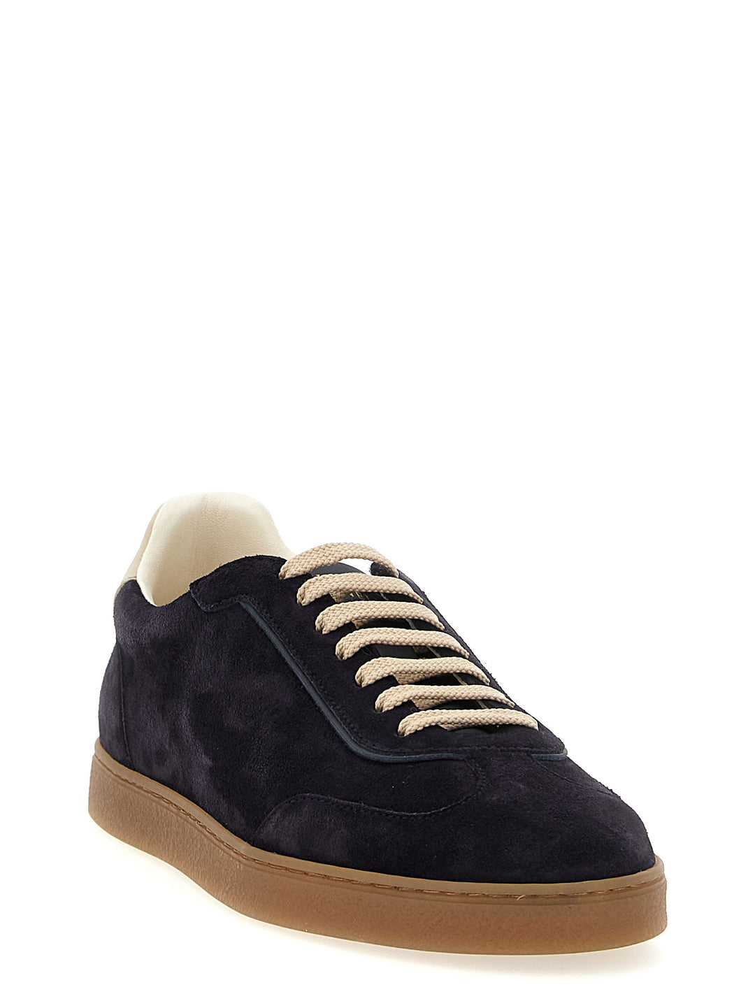 Brunello Cucinelli Suede Sneakers - Blu | bcf83c4ce38008b01121fd9a5bda21c6463bfdc4