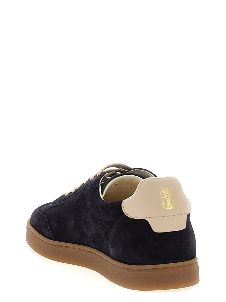 Brunello Cucinelli Suede Sneakers - Blu | 07786c539a030cb7c69a28dd50f7b9e720125e4e