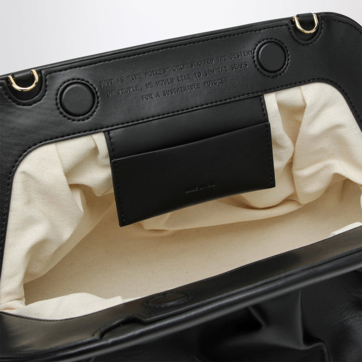 Themoirè Large Black Bios Pouch aus Kunstleder