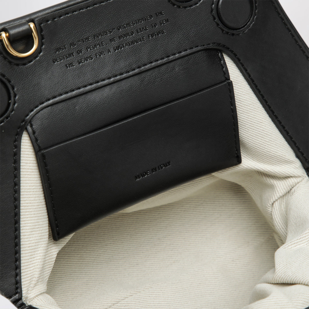 Themoirè Small Bios Pouch Noir en Similicuir