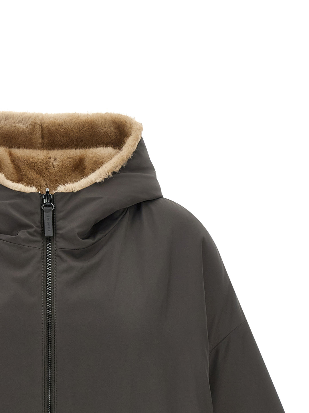 Lou Andrea Reversible Cape With Hood Mantelle - Grigio | c51b238b0db0a078a07e2212a0e9f1af5cbe6211