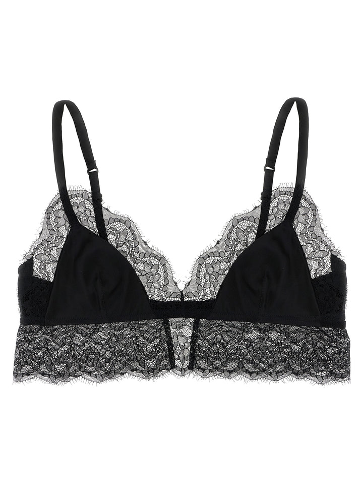 Dolce & Gabbana Lace Satin Bra INTIMO - Nero | 4f6e0a7a906089cd067e53e669785a3d3c570a2a