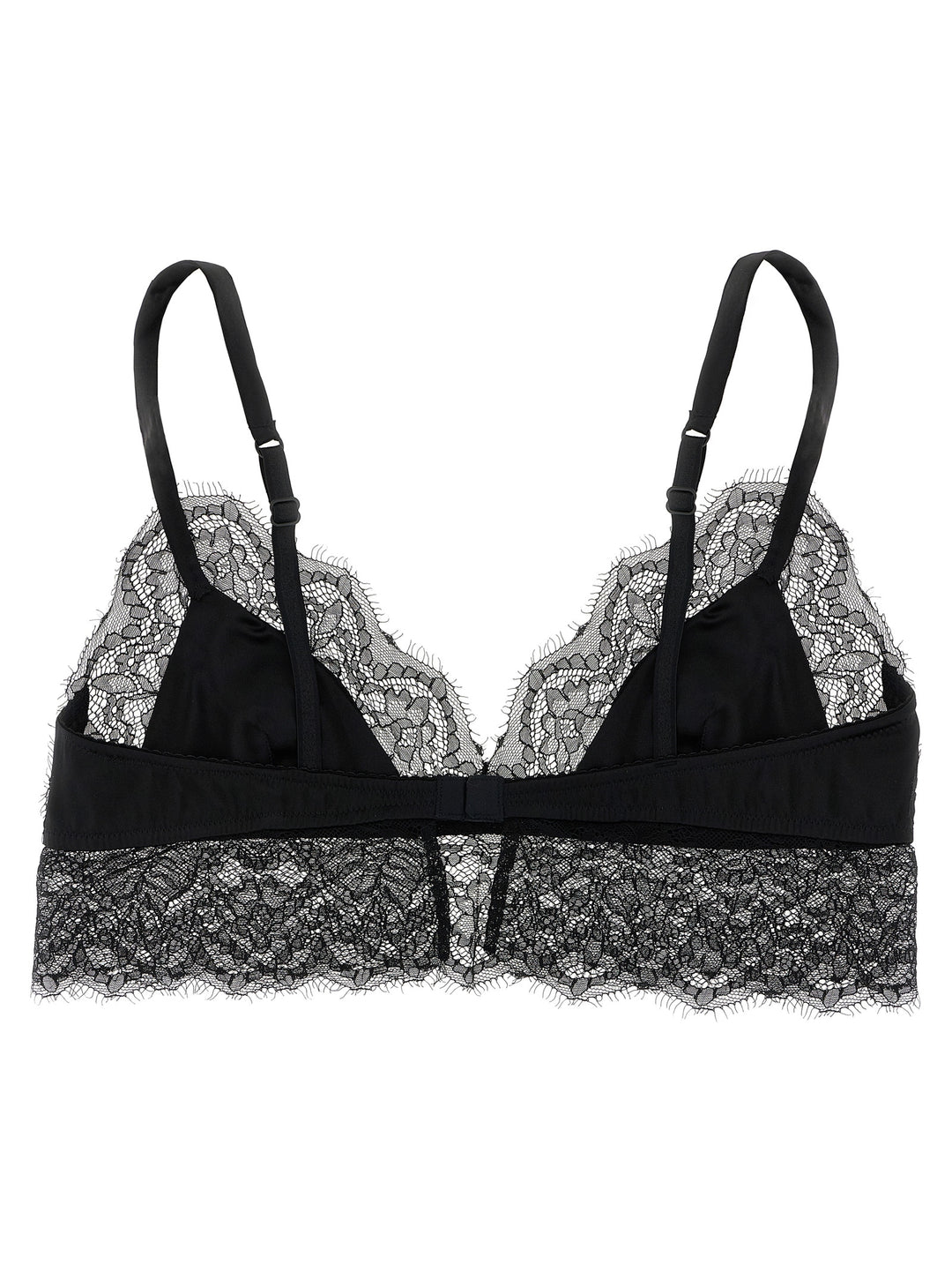 Dolce & Gabbana Lace Satin Bra INTIMO - Nero | 9de4ead51d0df8636f9e1a1b186e8046841face9